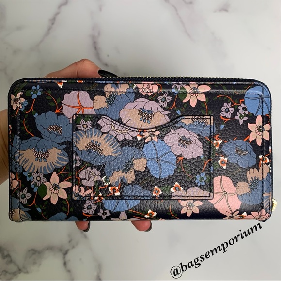 Tory Burch Thea Floral Printed Leather Wallet - Picture 6 of 12